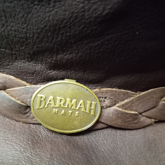 Barmah Aussie Sundowner Kangaroo Leather Waterproof Brown 12 1/2 in x 12 in Hat - Picture 11 of 12